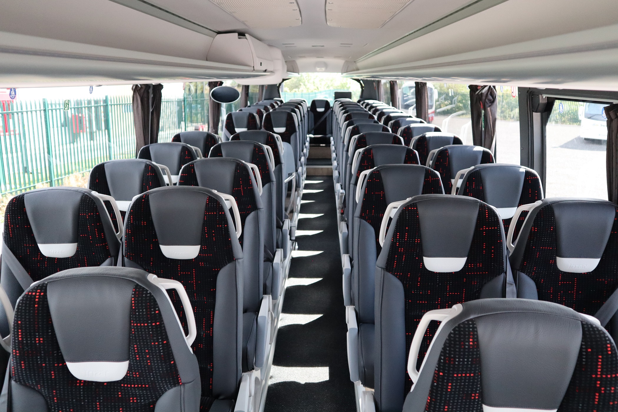 Interior of coach showing passenger area