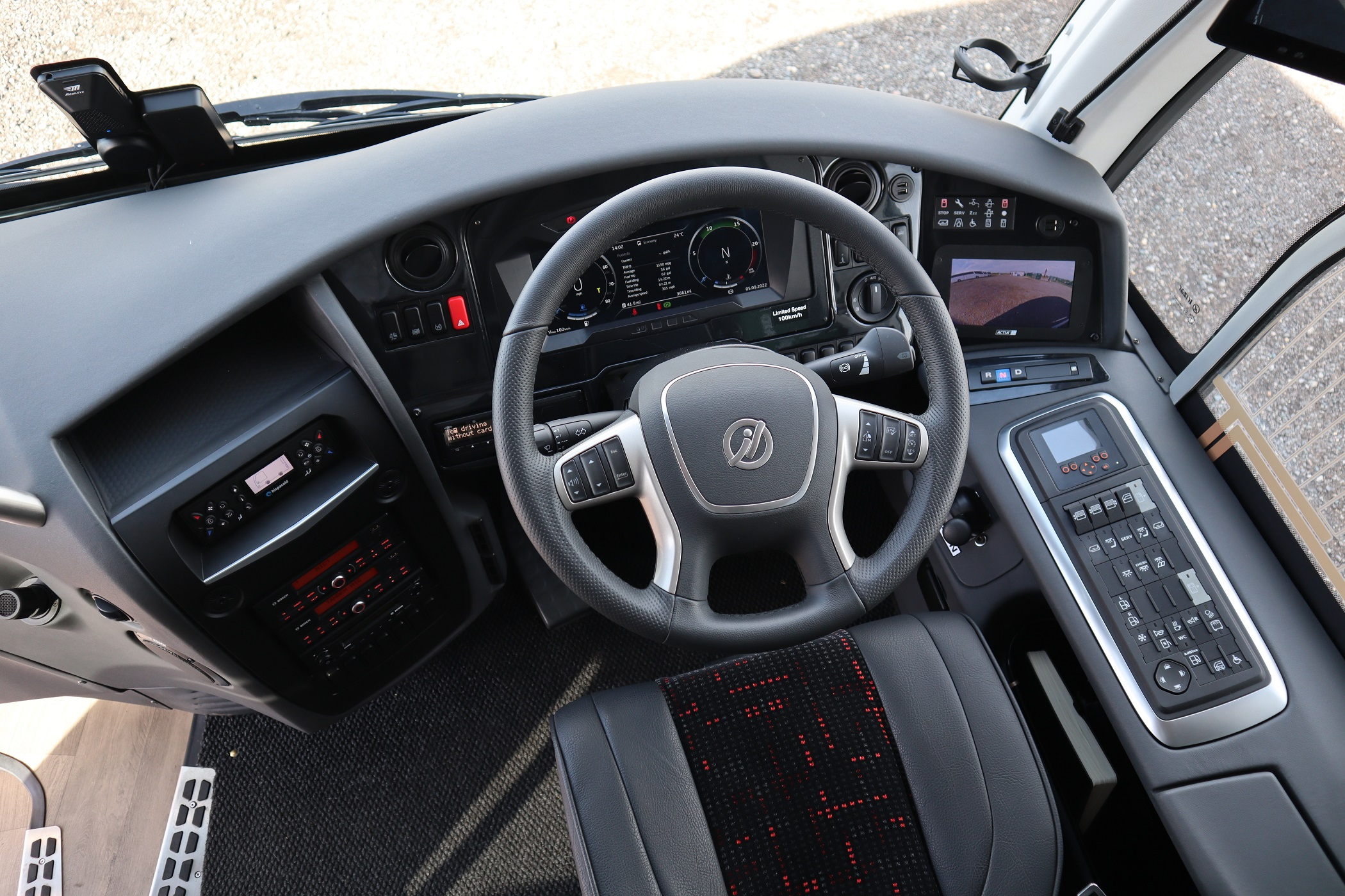 Cab area of coach