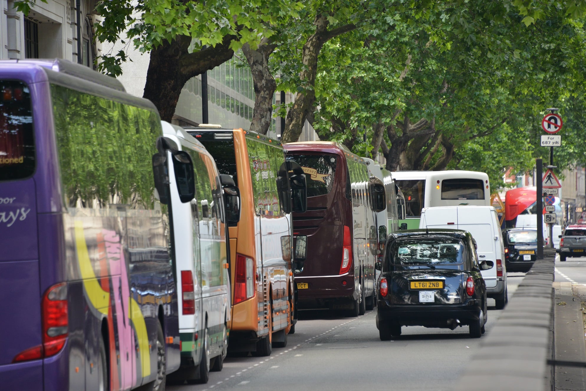 Coach parking in London during national mourning period being finalised