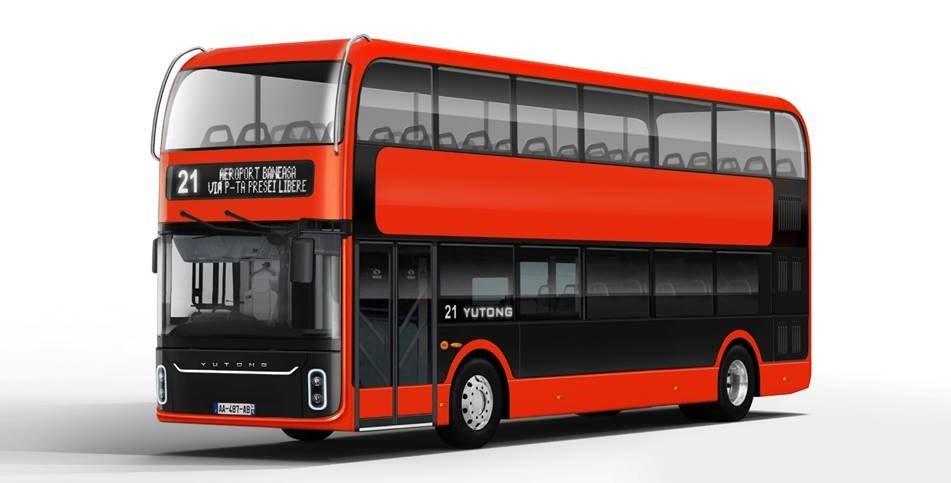 Yutong battery electric double decker