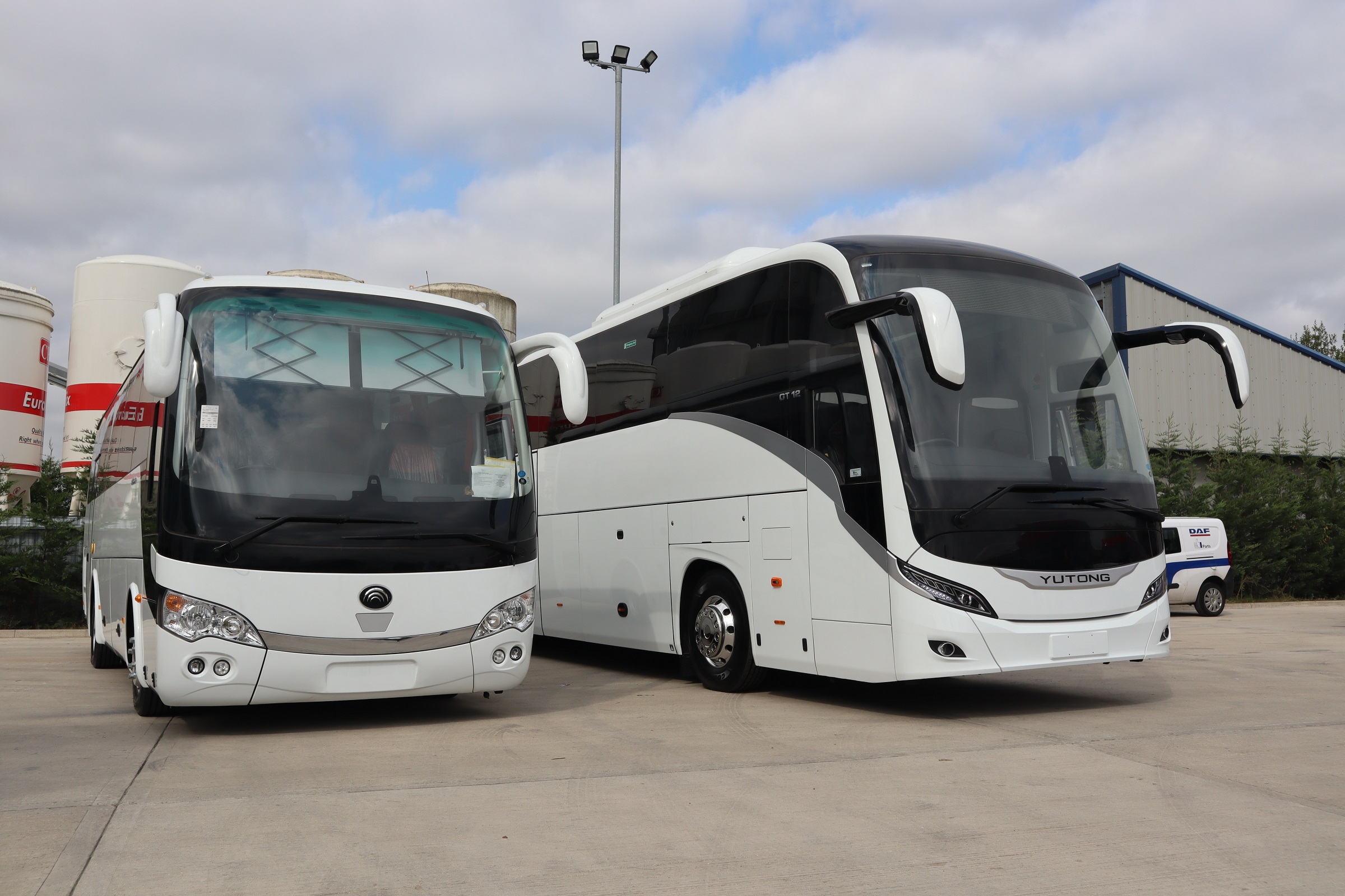 Yutong TC9 and GT12 at Pelican Bus and Coach