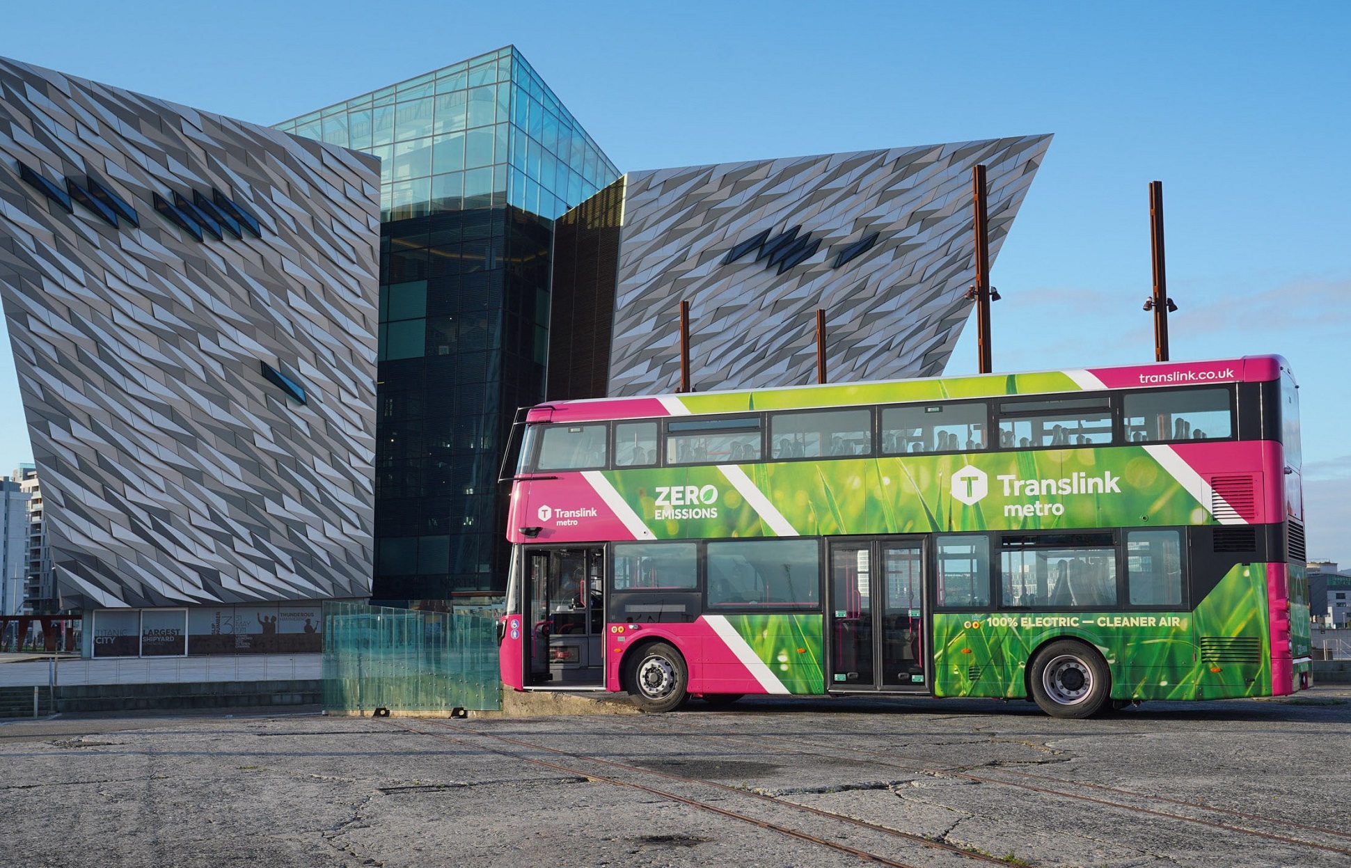 Translink zero emisson bus from Wrightbus