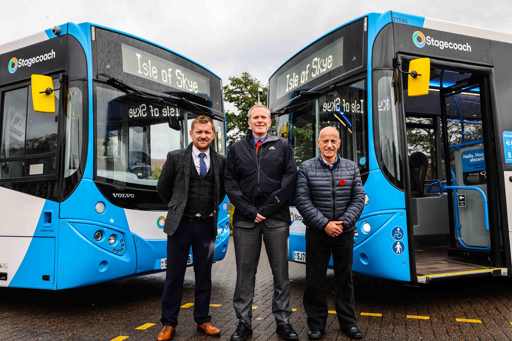 New fleet of Volvo B8RLE MCV Evora buses for Stagecoach Highland on Skye