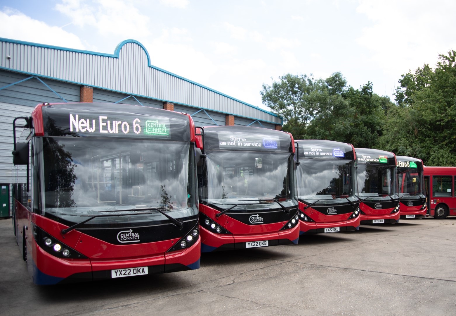 Galleon Travel Enviro200 delivery for Central Connect brans