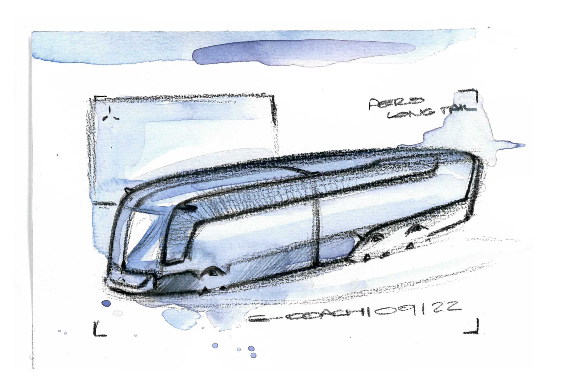 Design draft of a Daimler battery electric coach