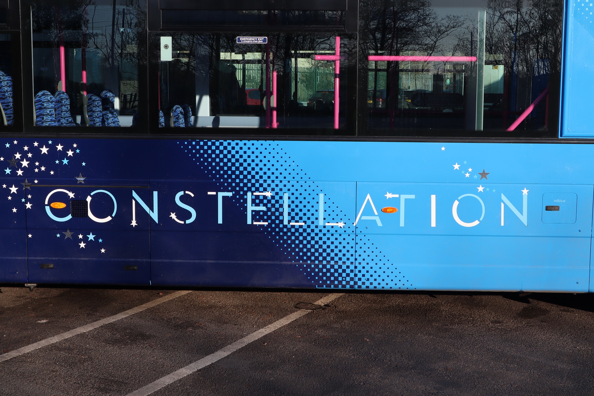 First Bus Wrightbus StreetDeck with Constellation branding