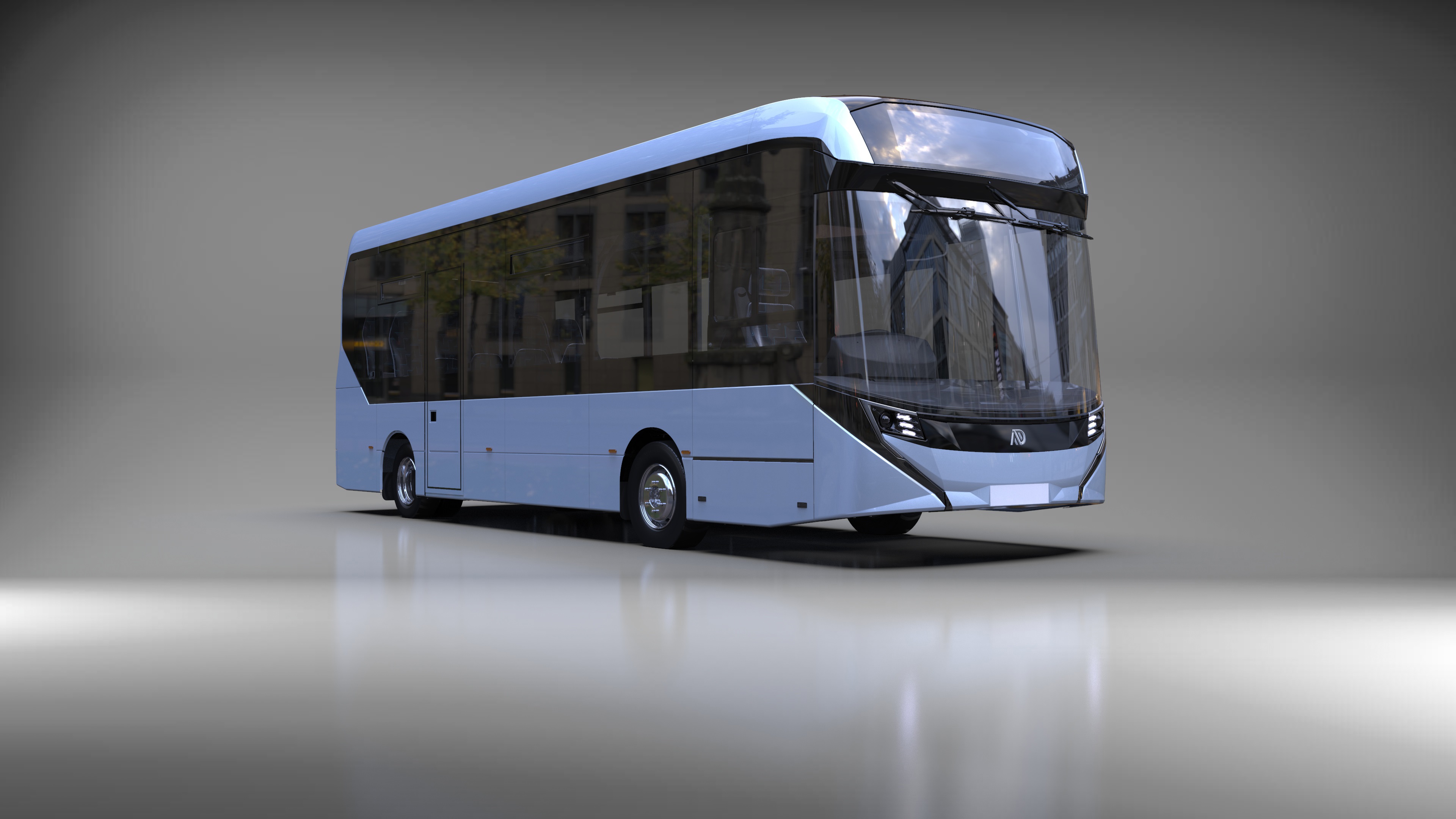 Alexander Dennis Enviro100EV front view rendering