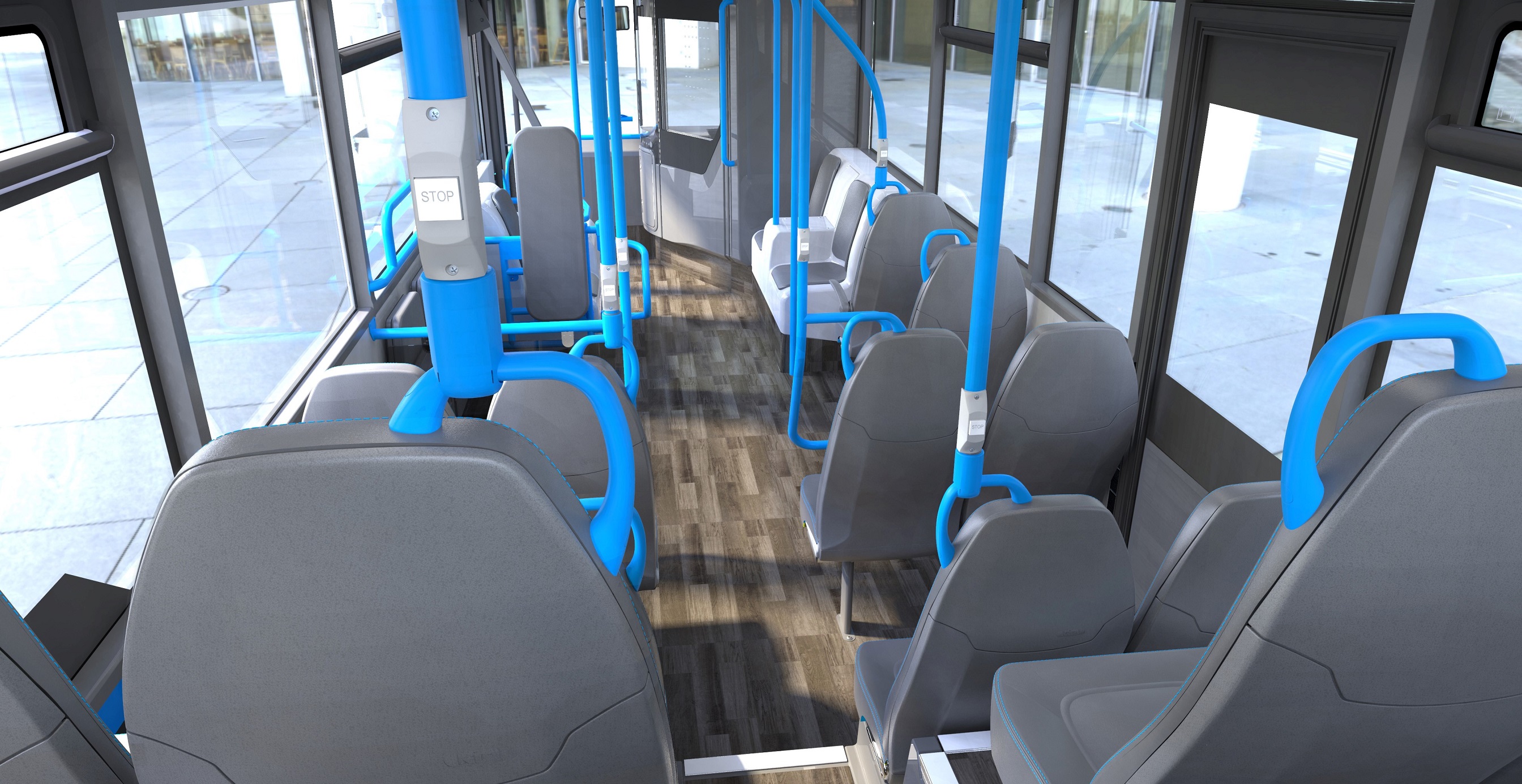 Indicative rendering of new bus interior