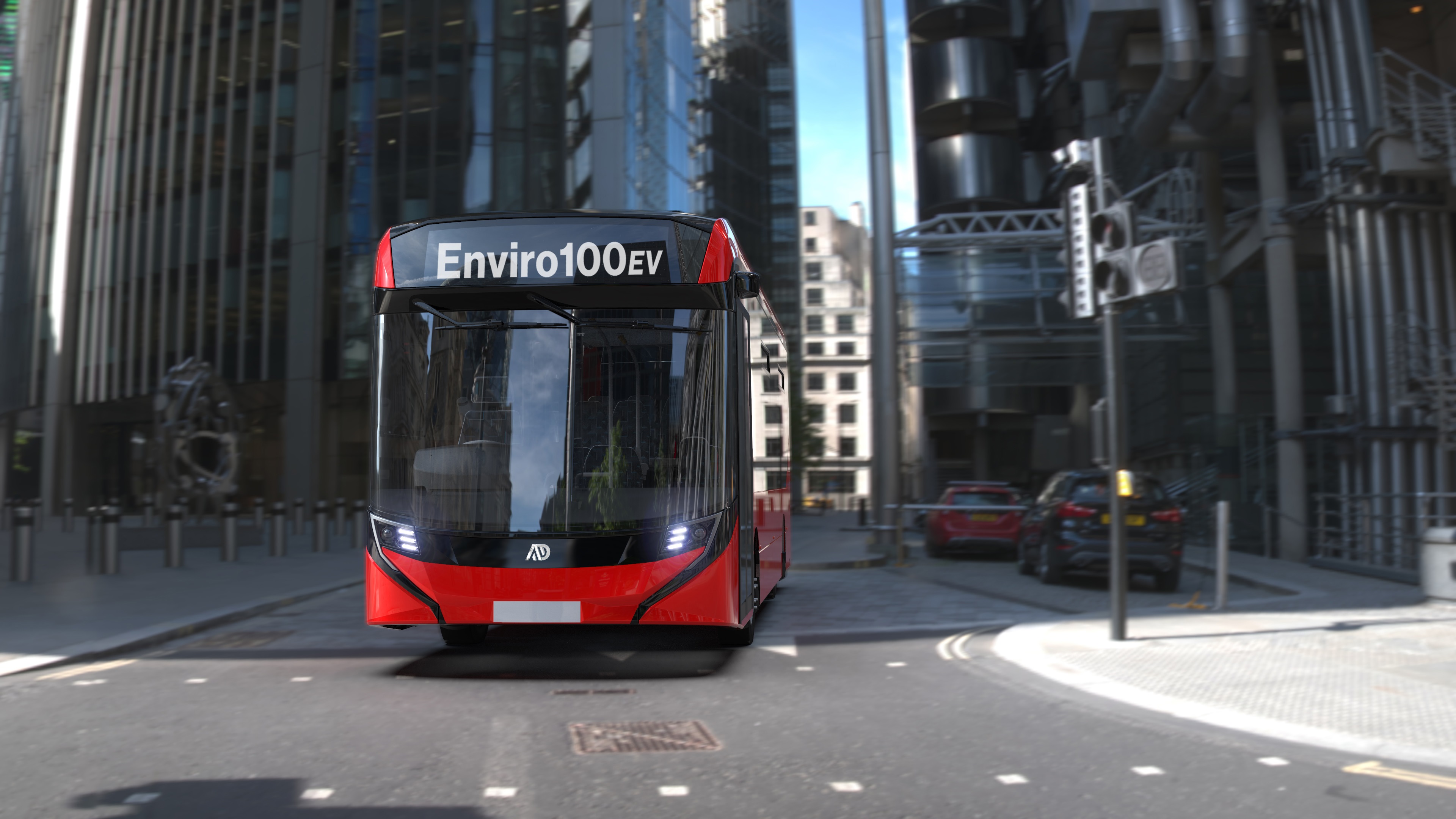 Alexander Dennis Enviro100EV in London red