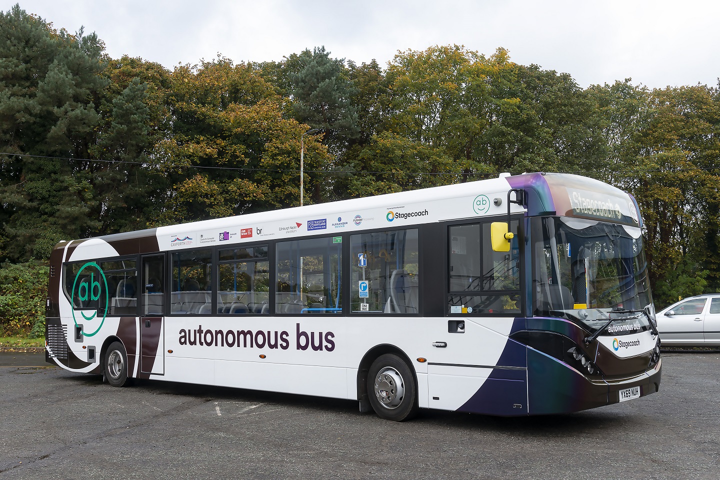 CAVForth autonomous bus with Stagecoach East Scotland