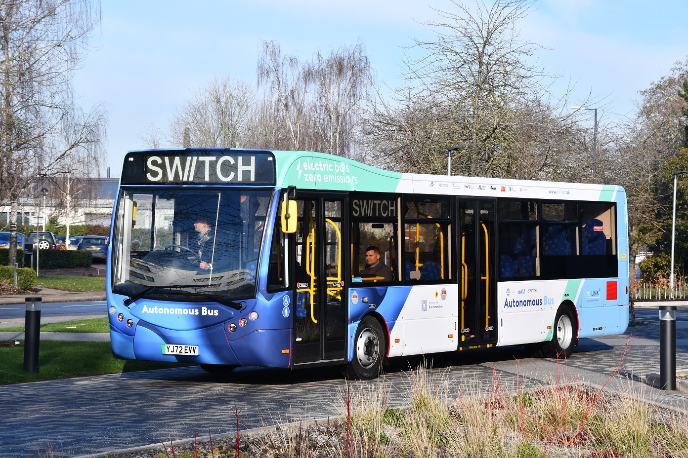 Autonomous bus trial for First Bus at Milton Park