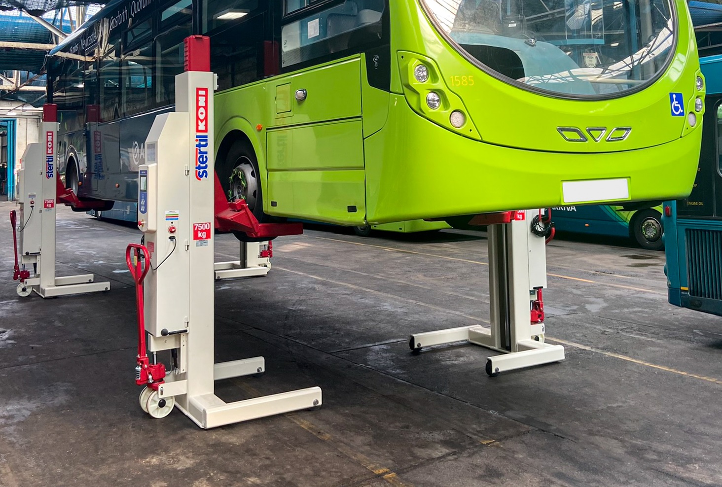 Arriva North East takes five Stertil Koni lift sets