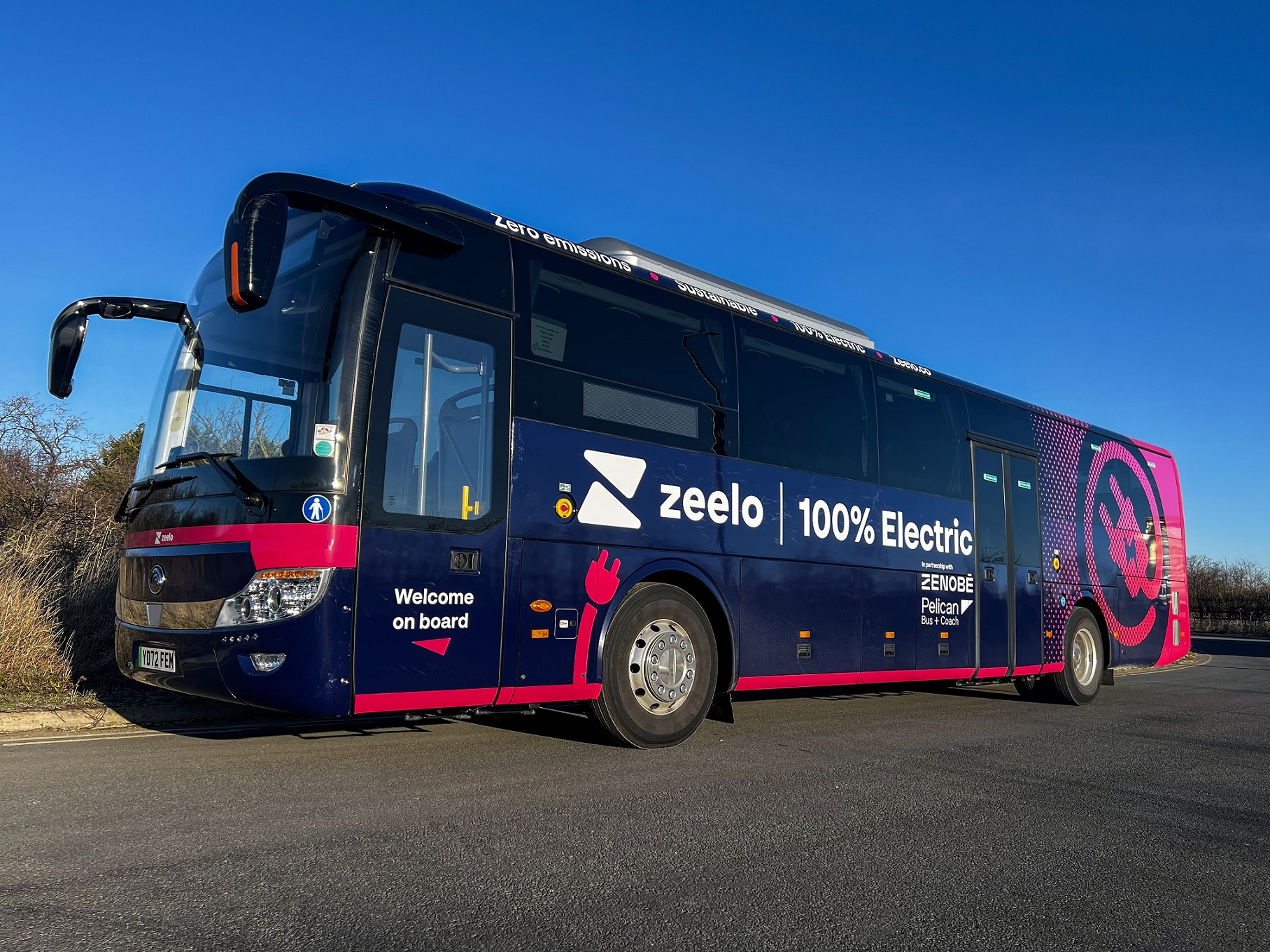 Zeelo battery electric Yutong TCe12 coach