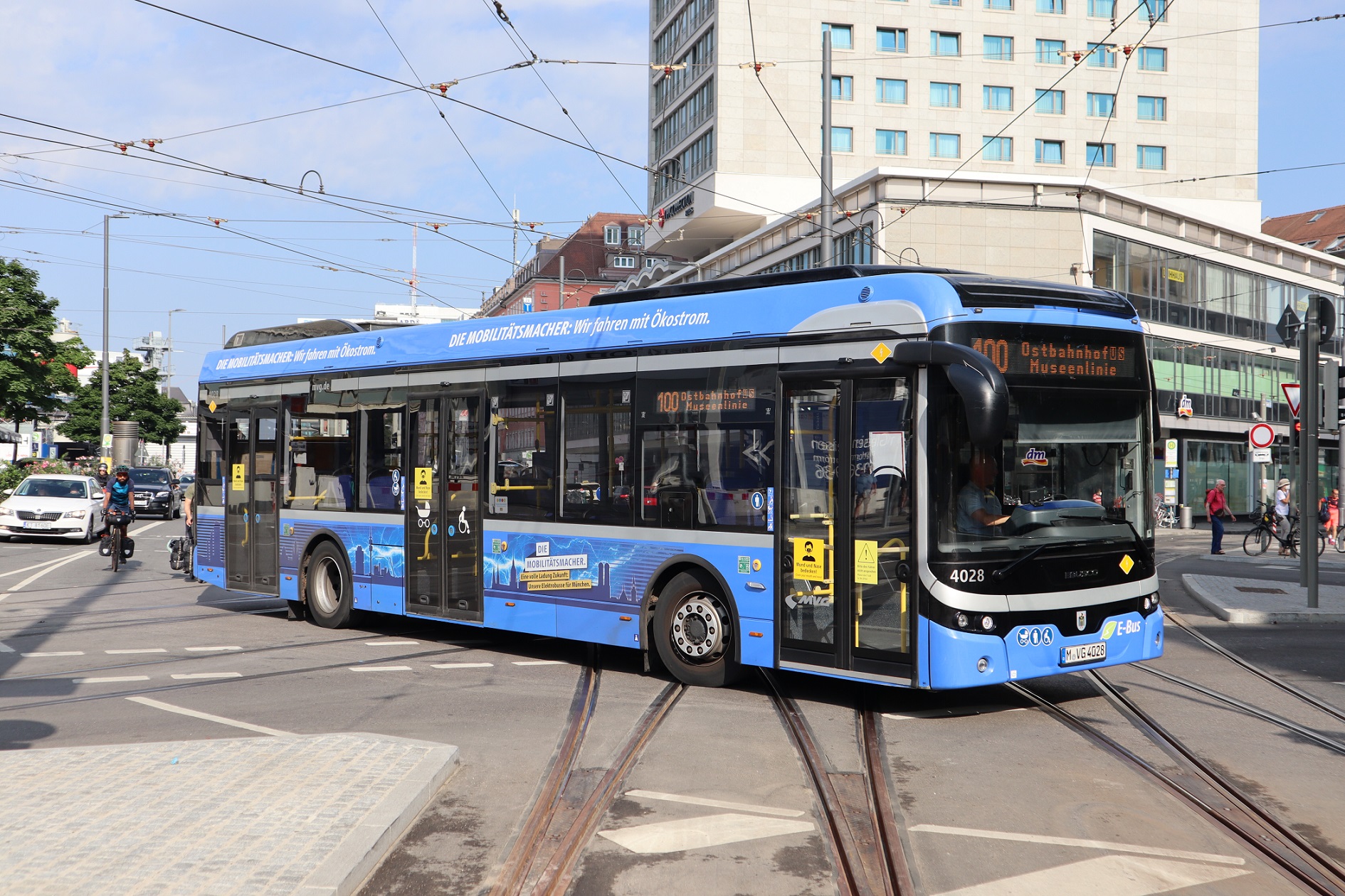 Battery electric Ebusco bus in Munich