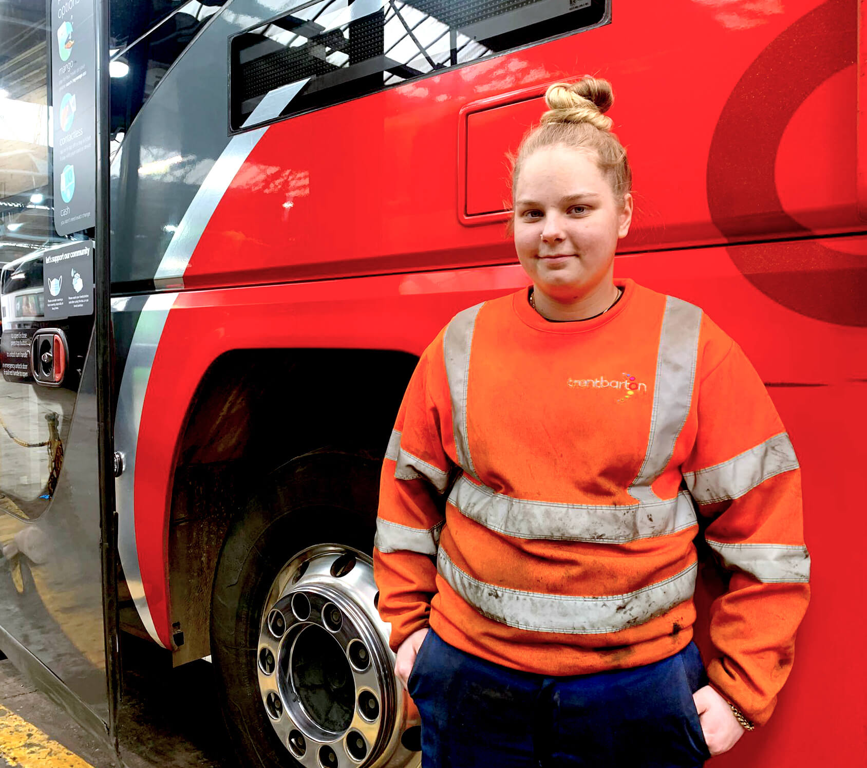 Lucy Coope, trentbarton apprentice