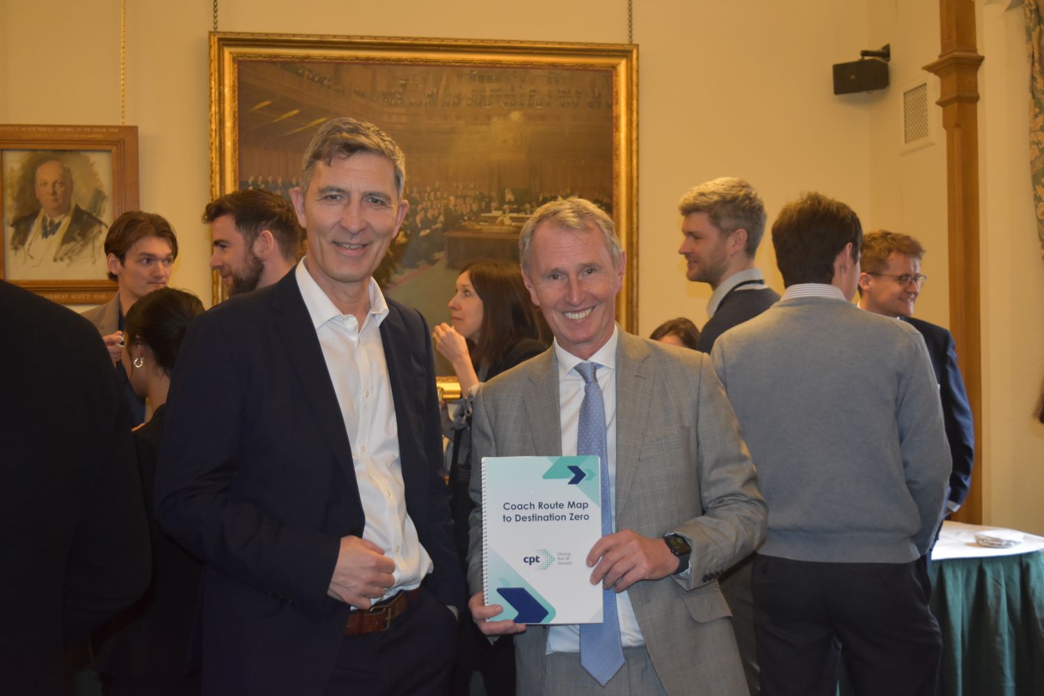Graham Vidler (CPT CEO) with Nigel Evans MP at the Houses of Parliament yesterday