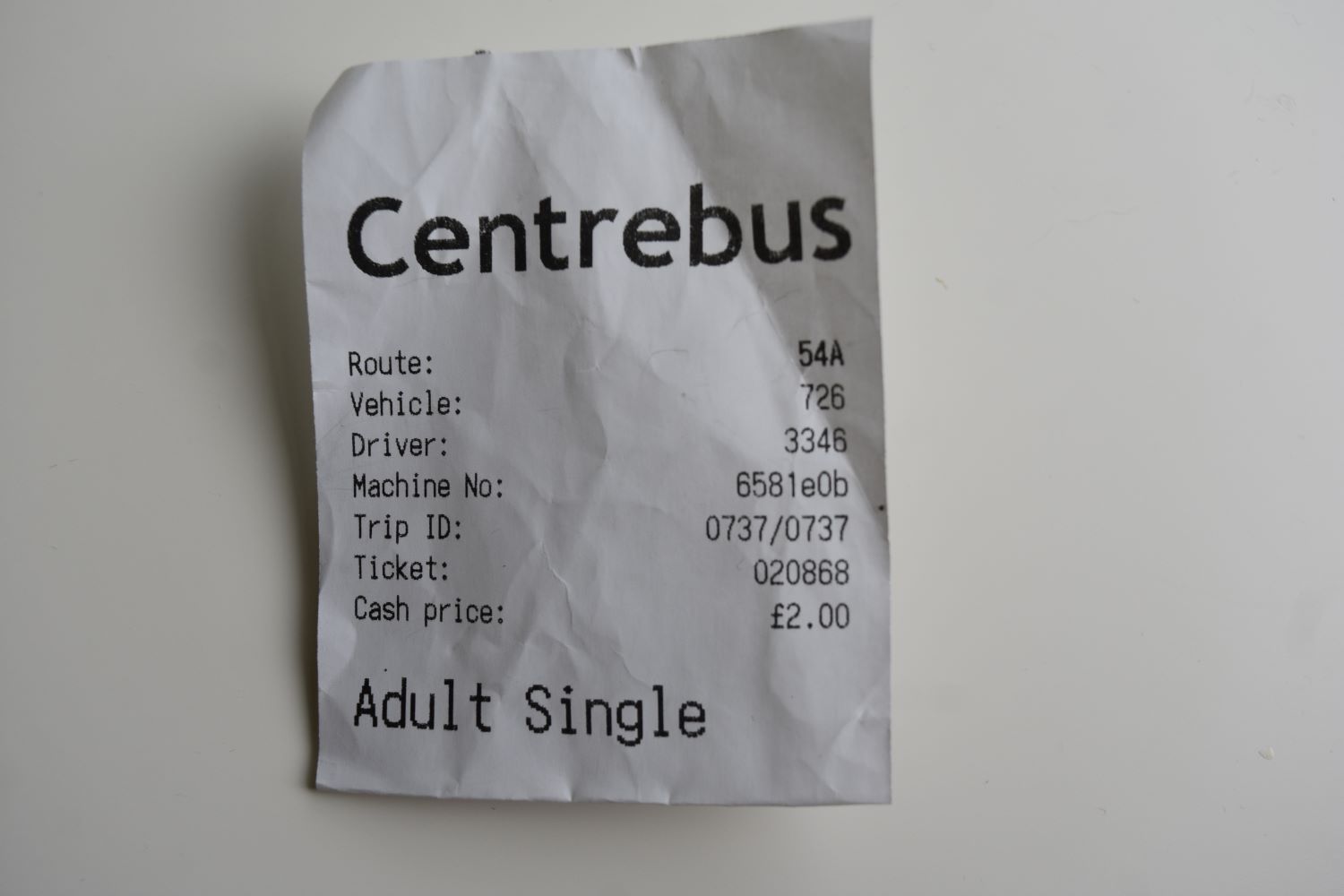 bus ticket dft fares