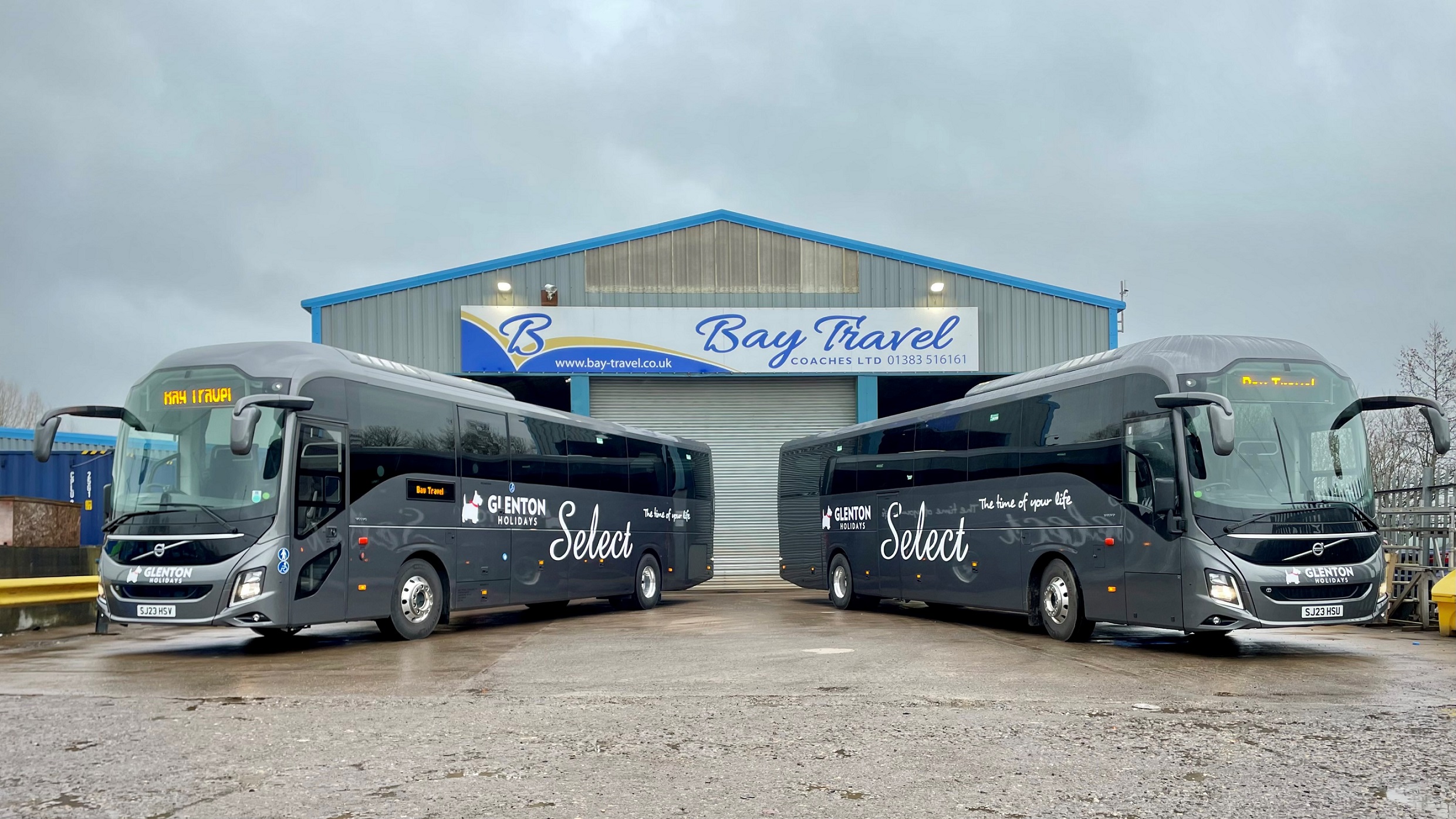 Volvo 9700 pair for Bay Travel of Lochgelly