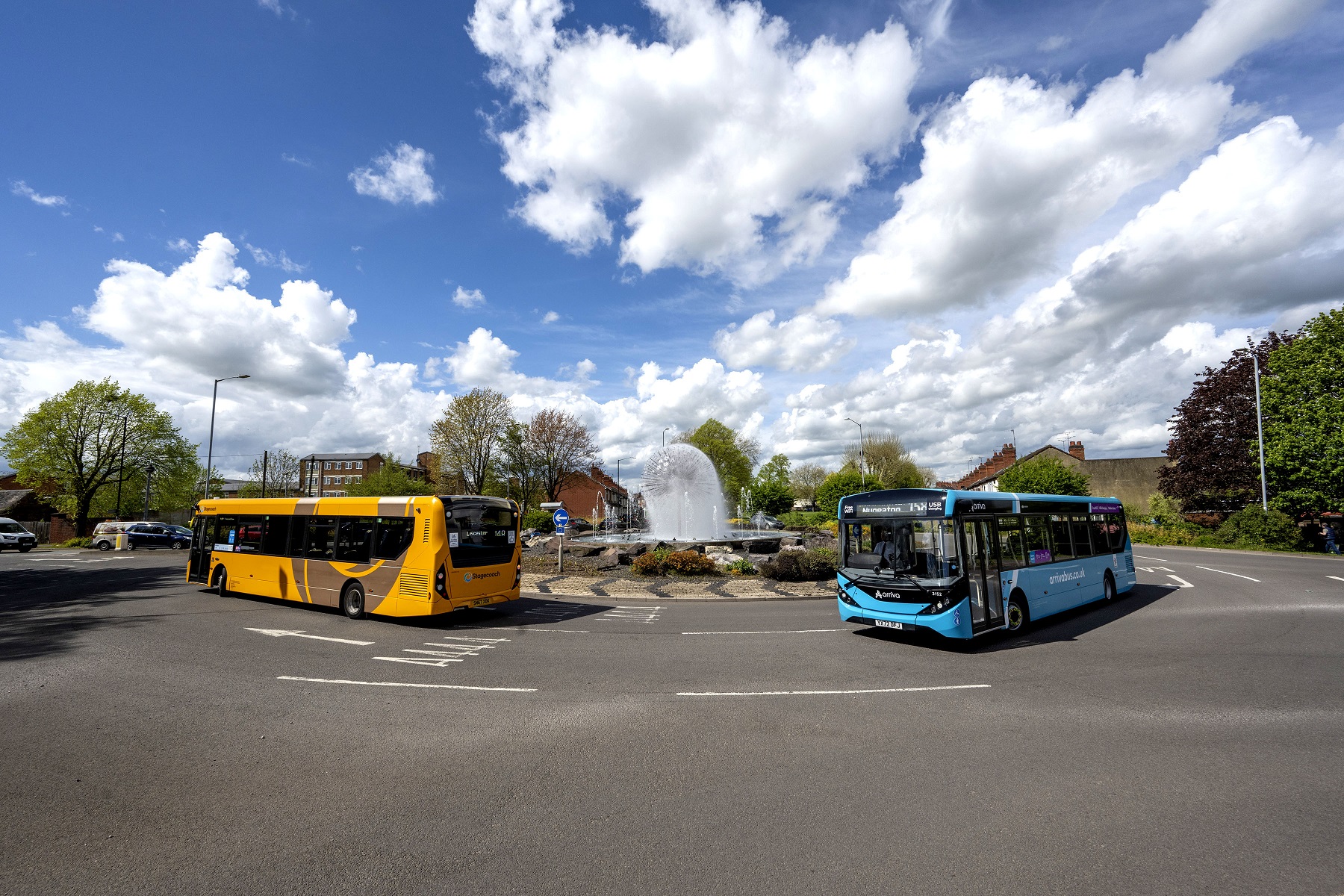 Arriva and Stagecoach work together via Warwickshire Enhanced Bus Partnership
