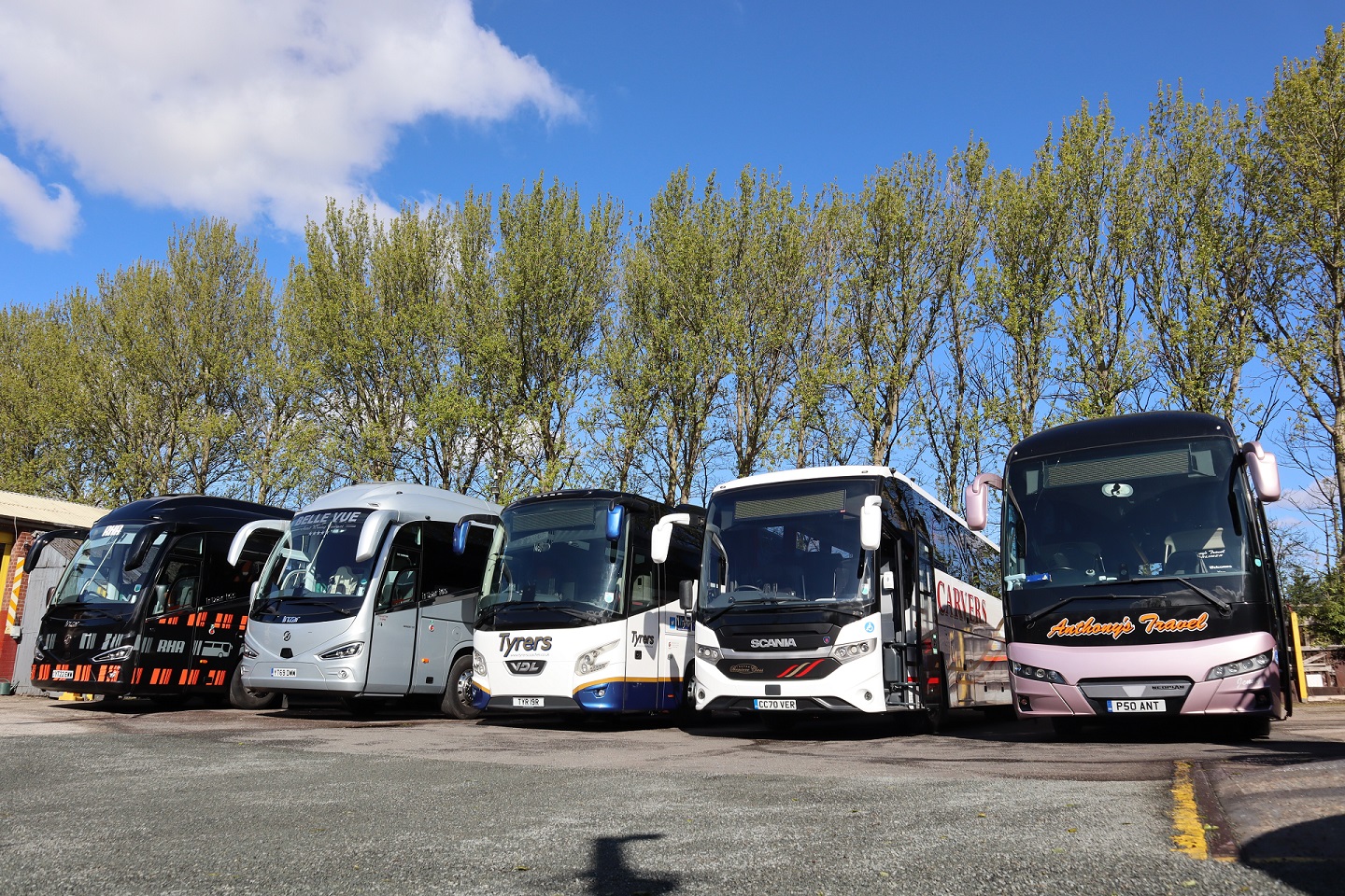 RHA coach operator members line up