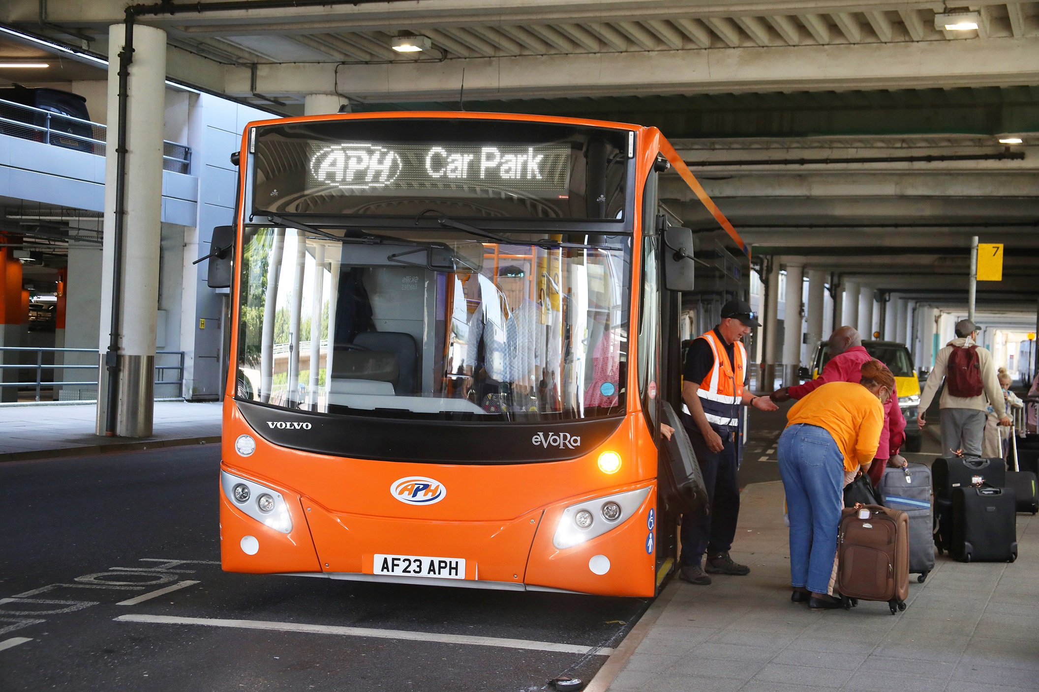 Volvo B8RLE MCV Evora for APH airport shuttle fleet