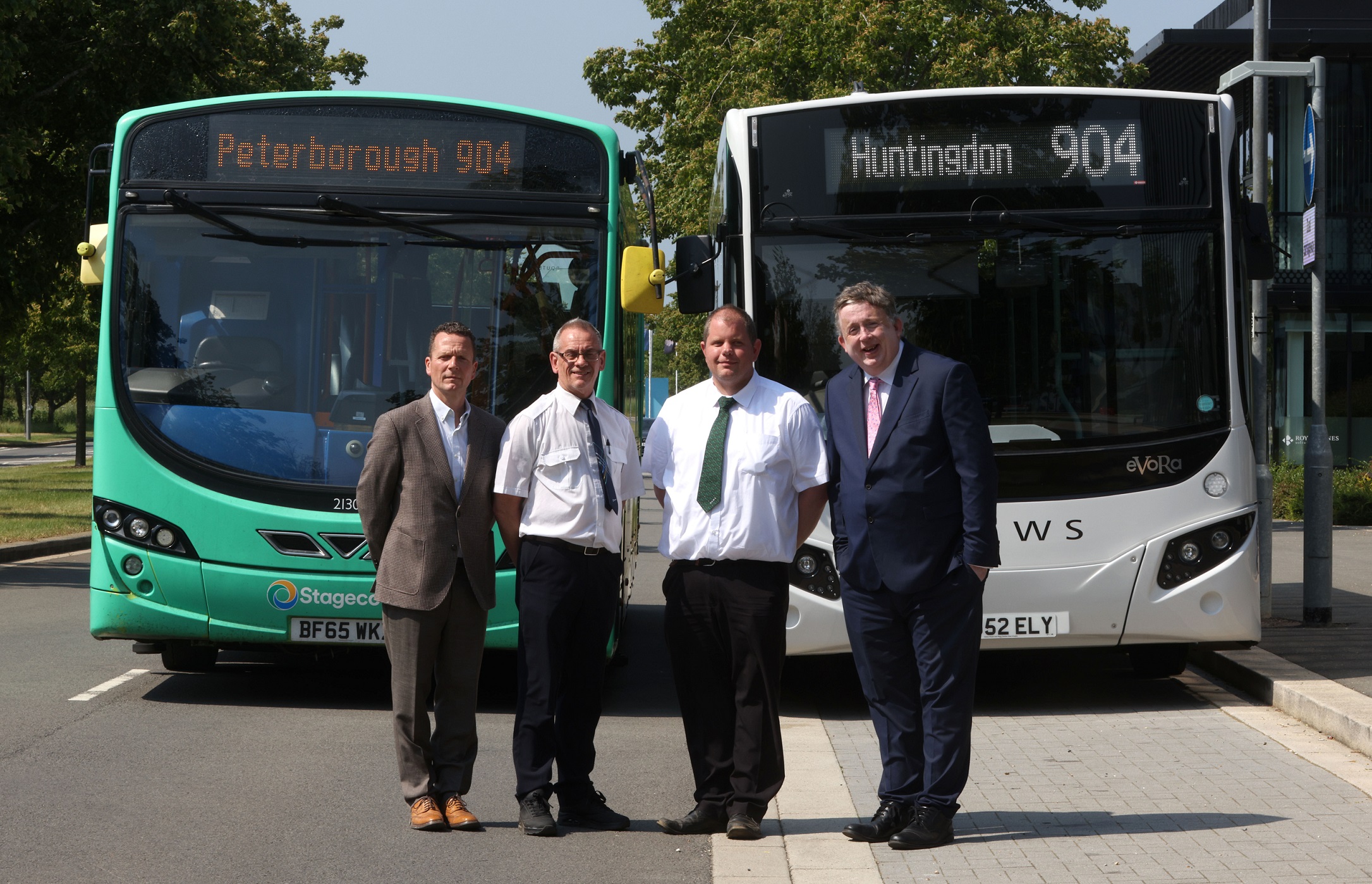 Stagecoach East works with Dews Coaches on 904 service