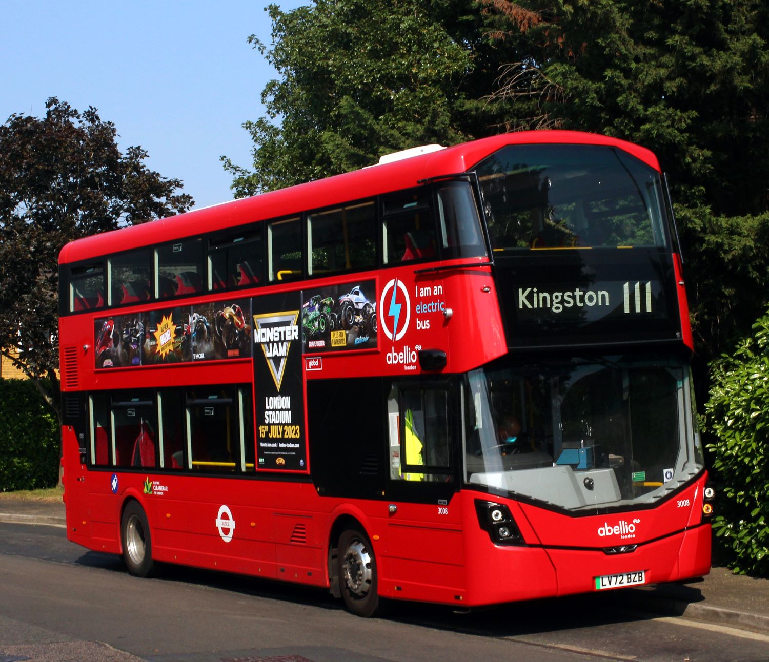 Abellio Route 111 Electronliner built by Wrightbus