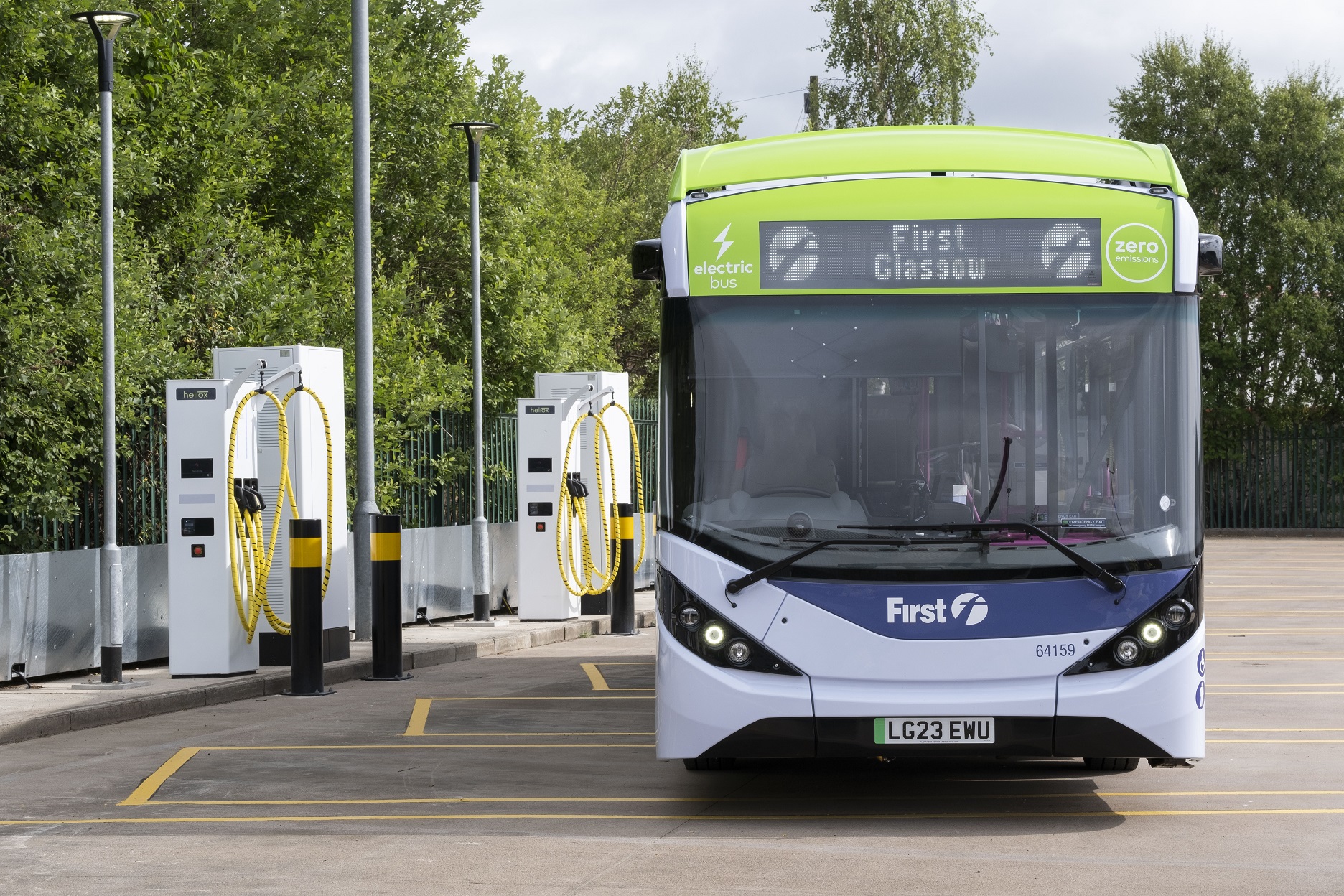 First Glasgow battery electric BYD ADL Enviro200EV