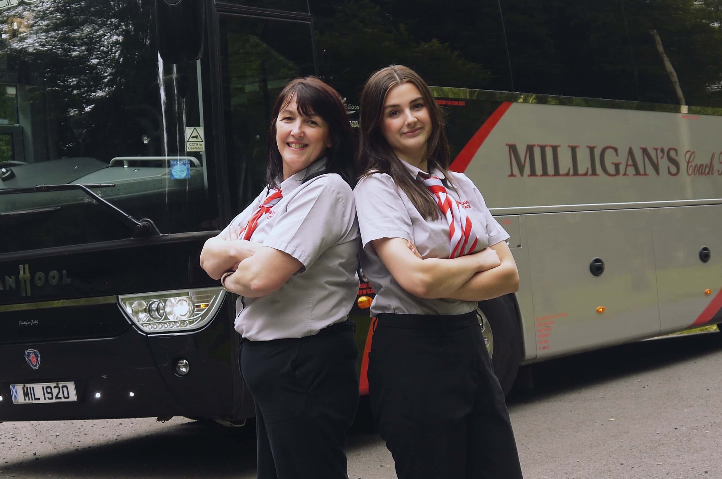 Morag and Lynsey Milligan of Milligan's Coach Travel