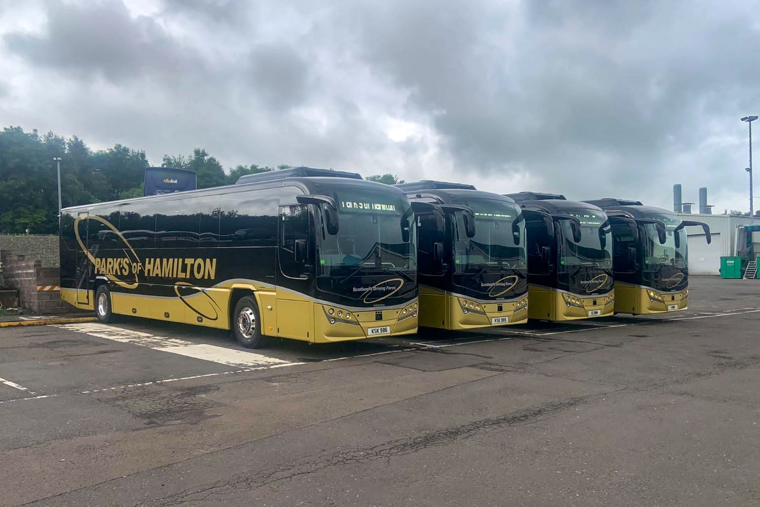 Plaxton Leopard coaches for Park's of Hamilton