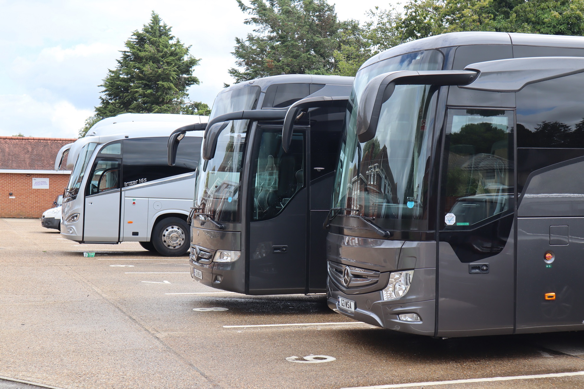 Whites Coaches Mercedes Benz Tourismo and Irizar integral line up