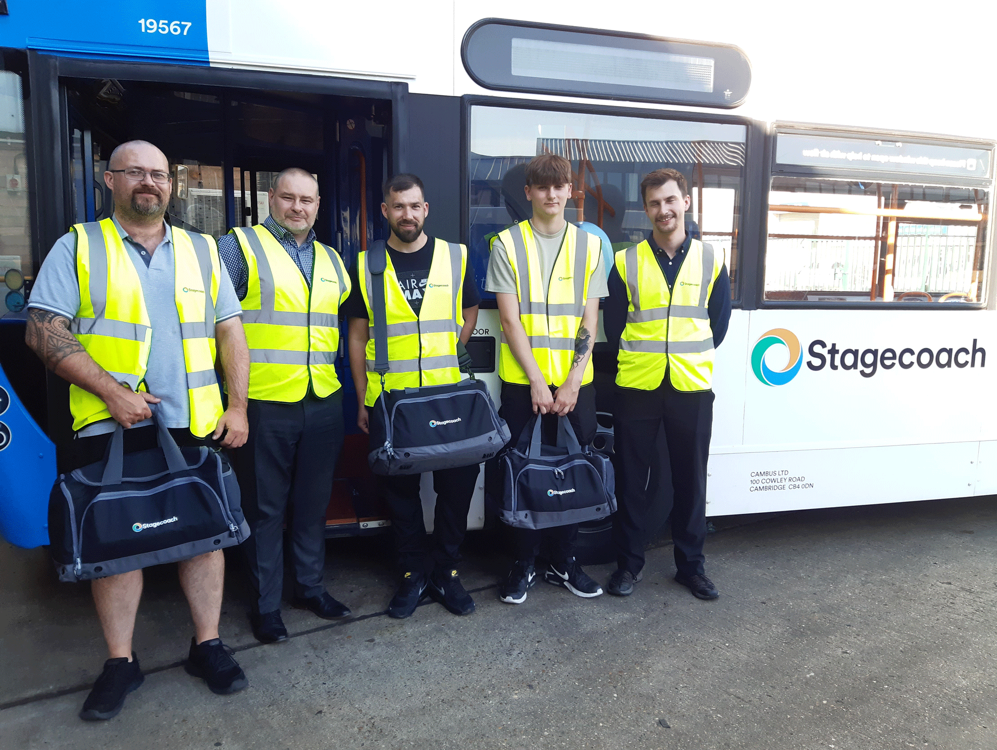 Stagecoach East apprentices Terry Absalom