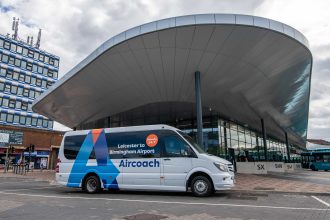 Photo of the Aircoach bus