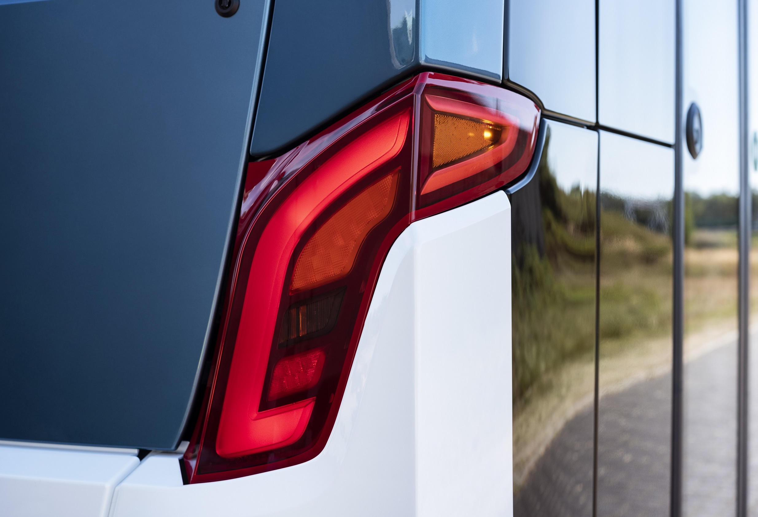 Rear light cluster on VDL Citea next generation electric bus