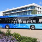 Mellor Sigma 12 bus in Cambridge Universal livery