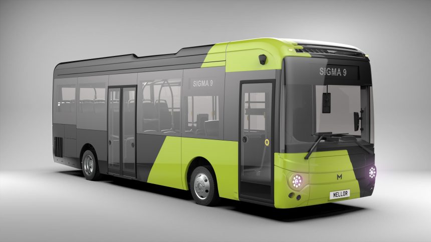 Mellor Sigma 9 battery electric bus