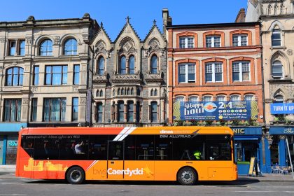 Bus patronage in Wales was up by 15%