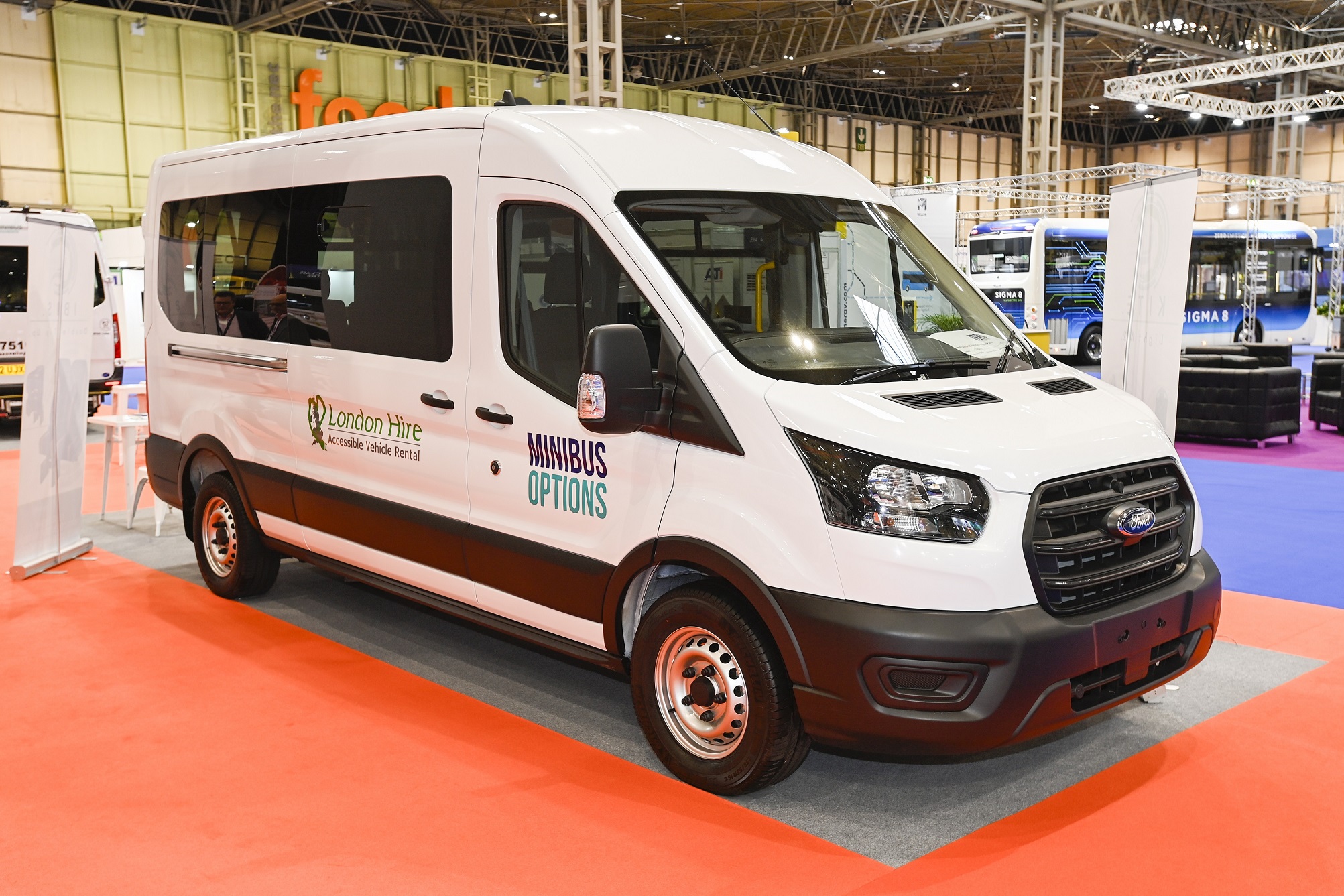 Battery electric Ford E-Transit from London Hire