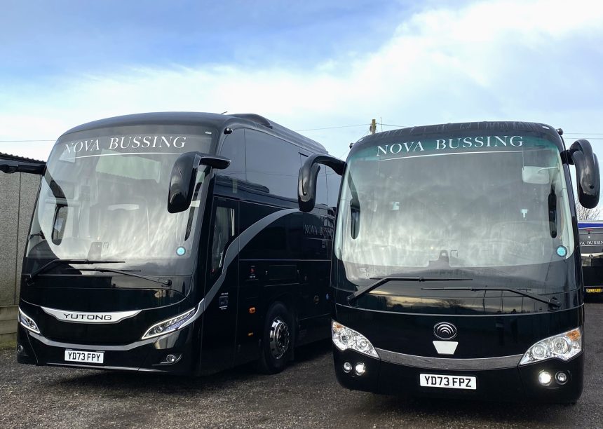 Nova Bussing adds Yutong GT12 and TC9 coaches to fleet