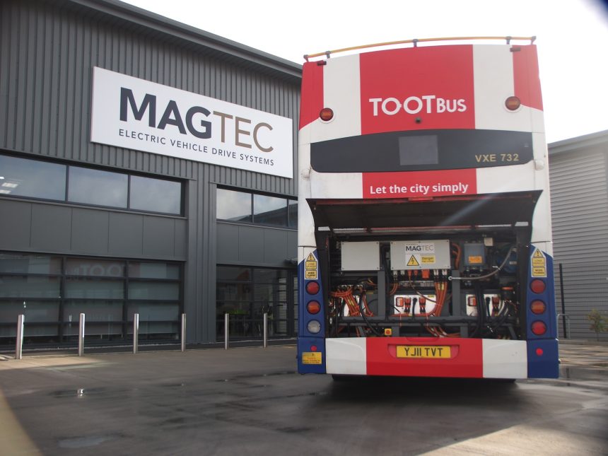 Magtec to repower 15 Tootbus Volvo B9TL open top double deckers to battery electric