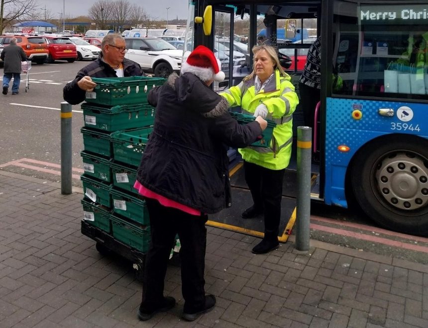 First Bus businesses support foodbanks and other charities