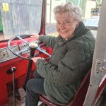 Mary Curry at the wheel of 104 3 JF 221123 (002)