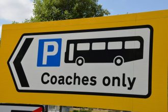 coach parking sign