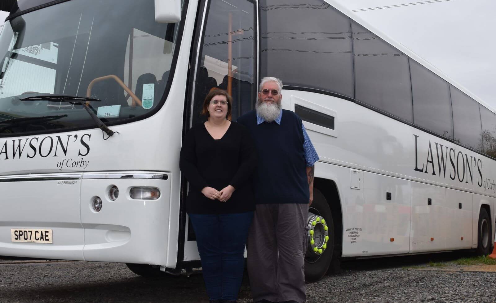 Lawson's of Corby Finance Director and Transport Manager Emma Lawson-Lemay and Director and Founder William Lawson 