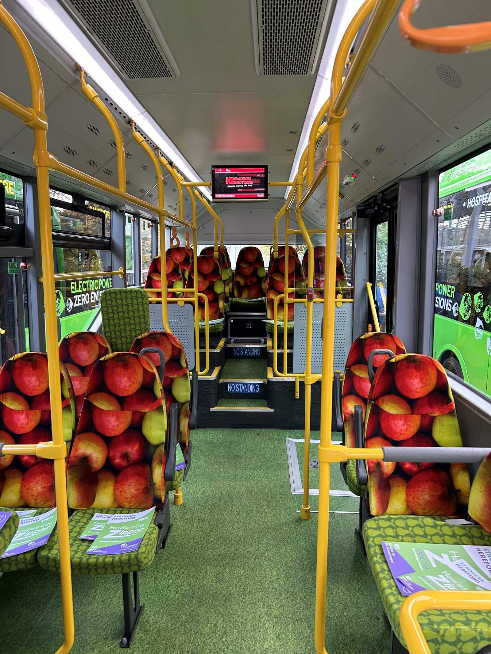 The new Hereford City Zipper buses are an imaginative nod to the area’s cider industry 