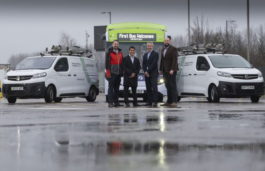 First Bus depots to host Openreach vehicles for charging