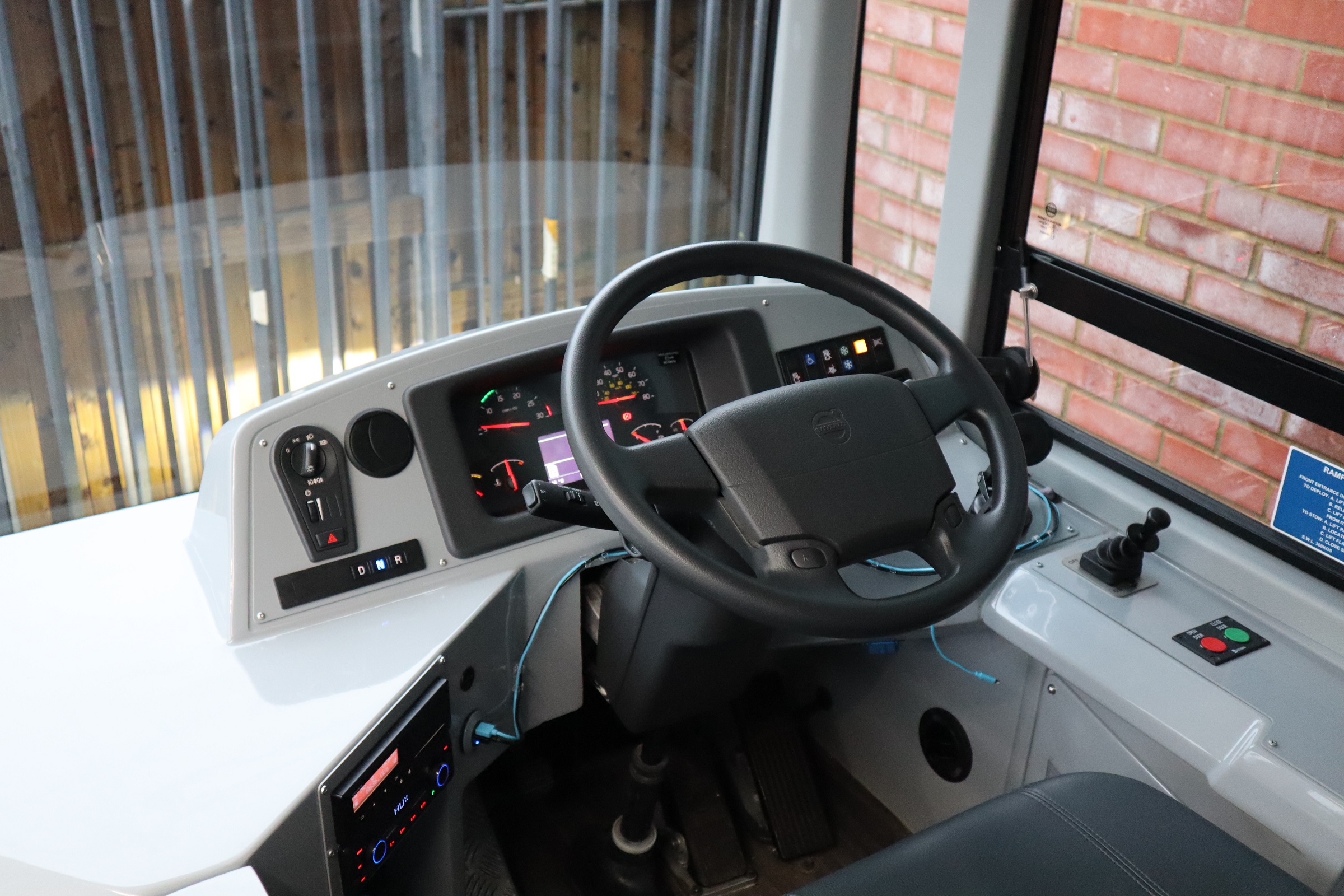 Volvo double decker bus cab