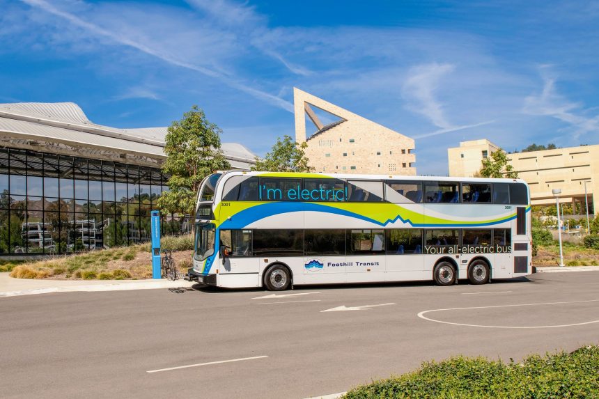 Alexander Dennis Enviro500EV with Foothill Transit