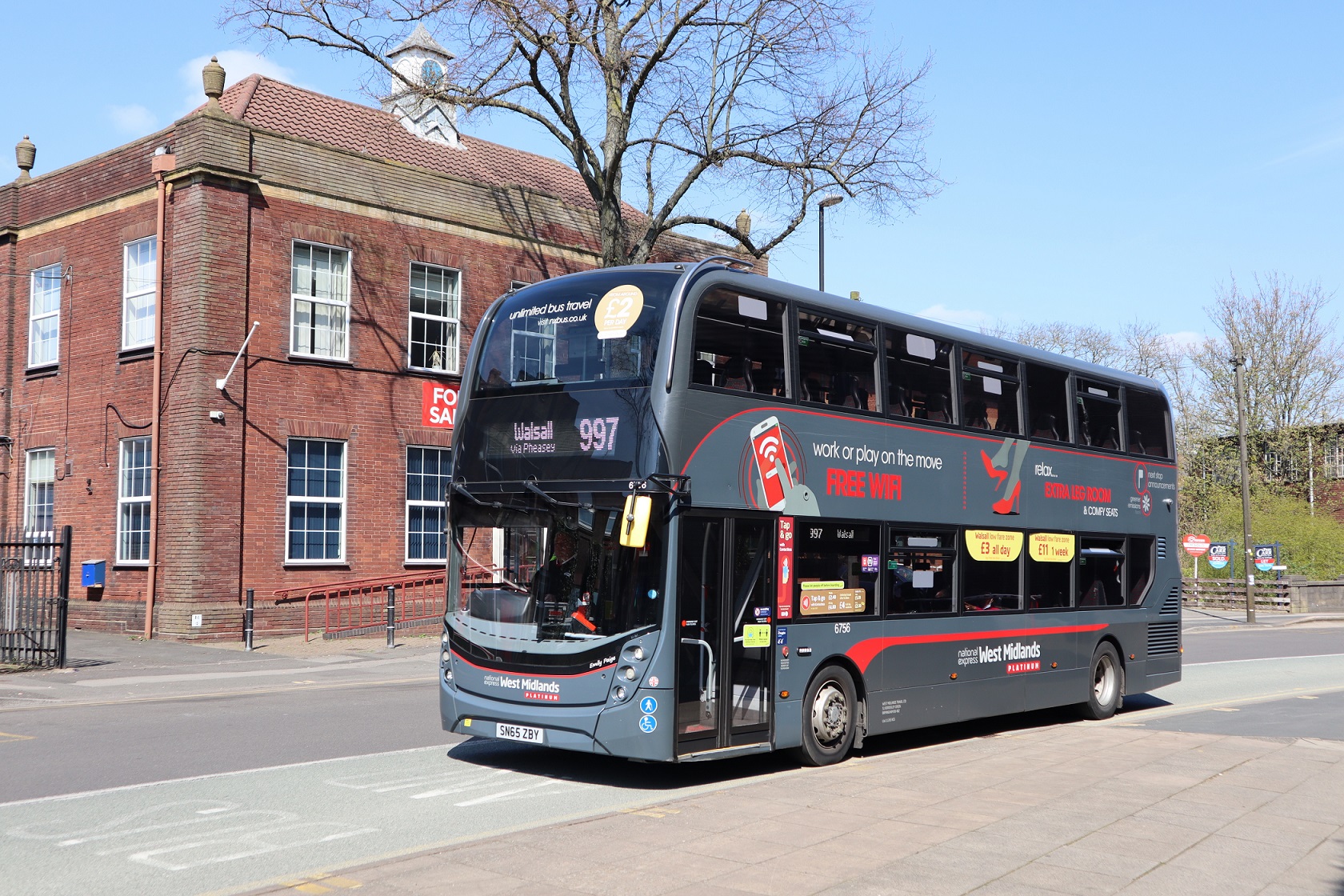 National Express West Midlands bus in Walsall