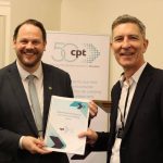 Shadow minister Simon Lightwood (left) and CPT CEO Graham Vidler at the report launch